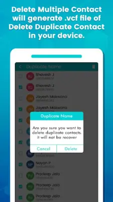 Duplicate Contacts Remover - C android App screenshot 2